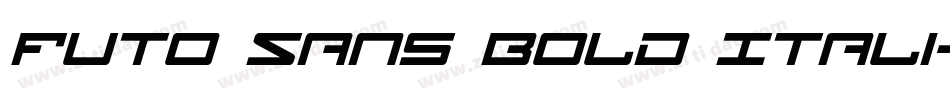 Futo Sans Bold Itali字体转换